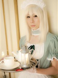 cosplay c78 longphoto 白发性感日本女佣(2)